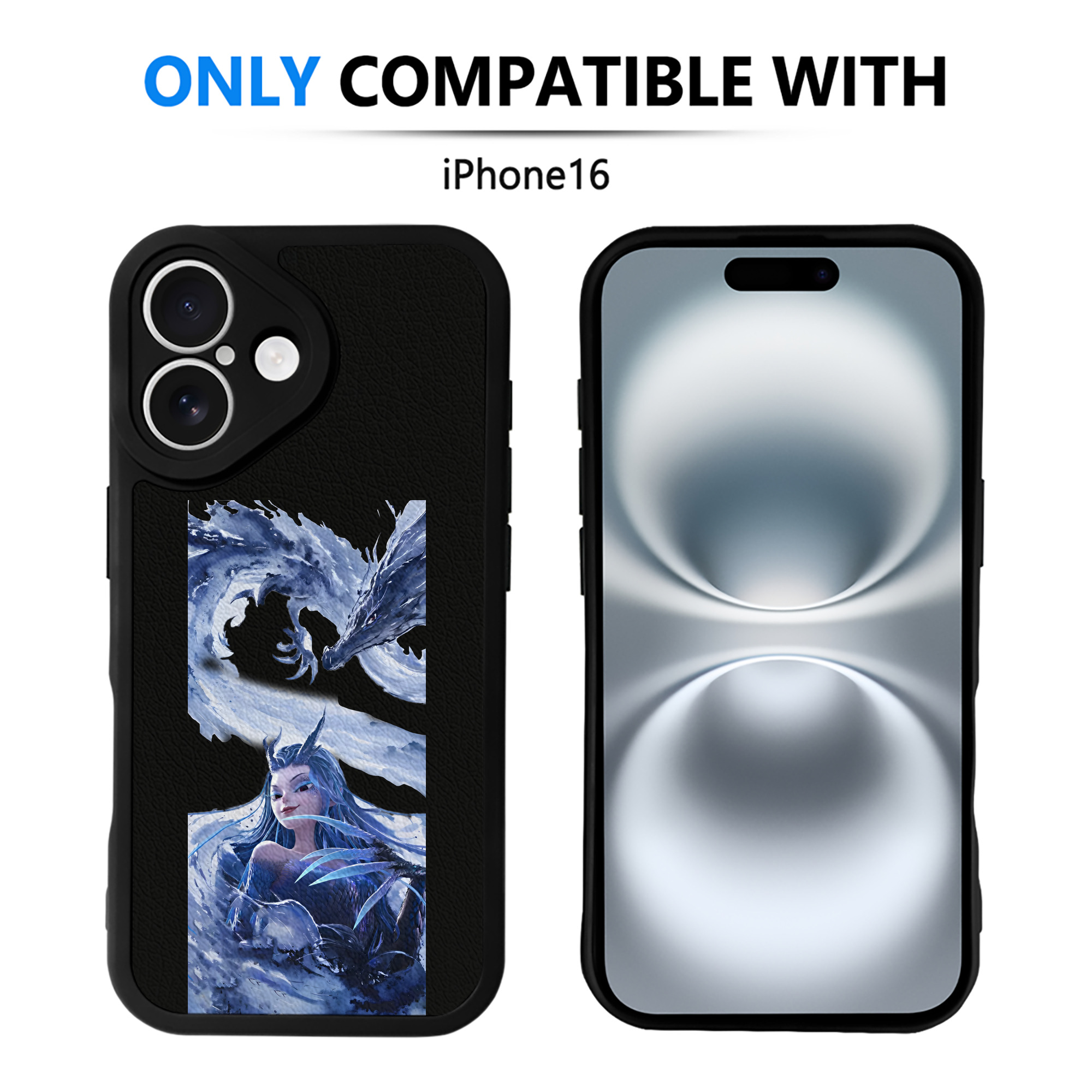 （画像用） Ne Zha 2 ナタ 魔童の大暴れ 【iPhone 16シリーズ対応】シリコンスマホケース（レザー調） 材質：シリコン